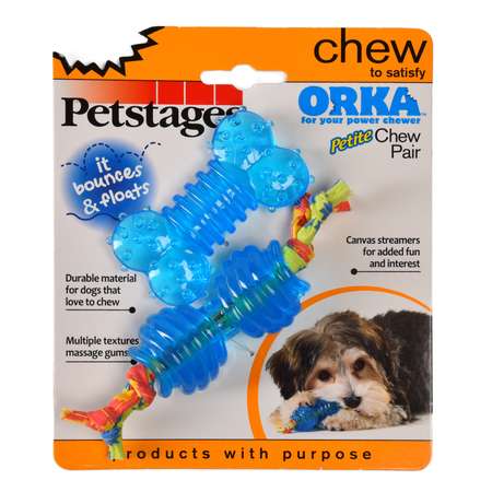 Игрушка для собак Petstages Opka мелких пород Косточка и гантеля ультра-мини 234STEX