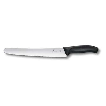Нож кухонный Victorinox SwissCLASSIC 6.8633.26G стальной лезвие 260 мм серрейторная заточка черный