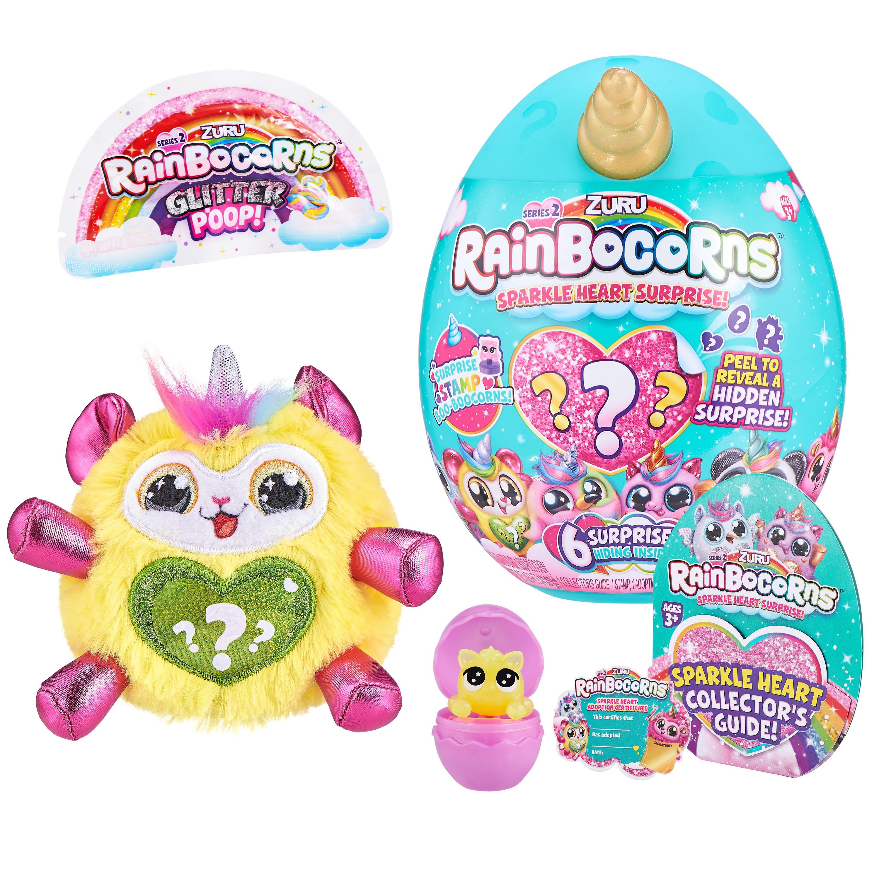 Игрушка Rainbocorns Rainbocorns Sparkle heart surprise S2 в непрозрачной упаковке (Сюрприз) 9214-S001 - фото 7