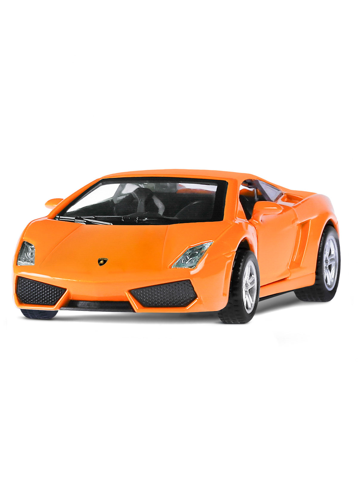 Автомобиль АВТОпанорама Lamborghini 1:43 инерционный оранжевый JB1251217 - фото 9