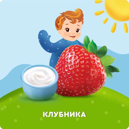 Творог фруктовый Агуша клубника 3.9% 100г