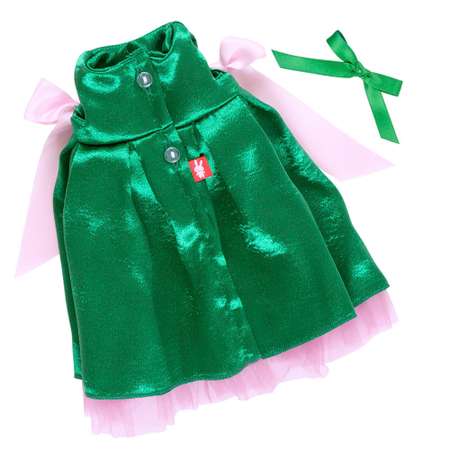 Одежда для кукол BUDI BASA Зеленое нарядное платье для Зайки Ми 25 см OStS-320