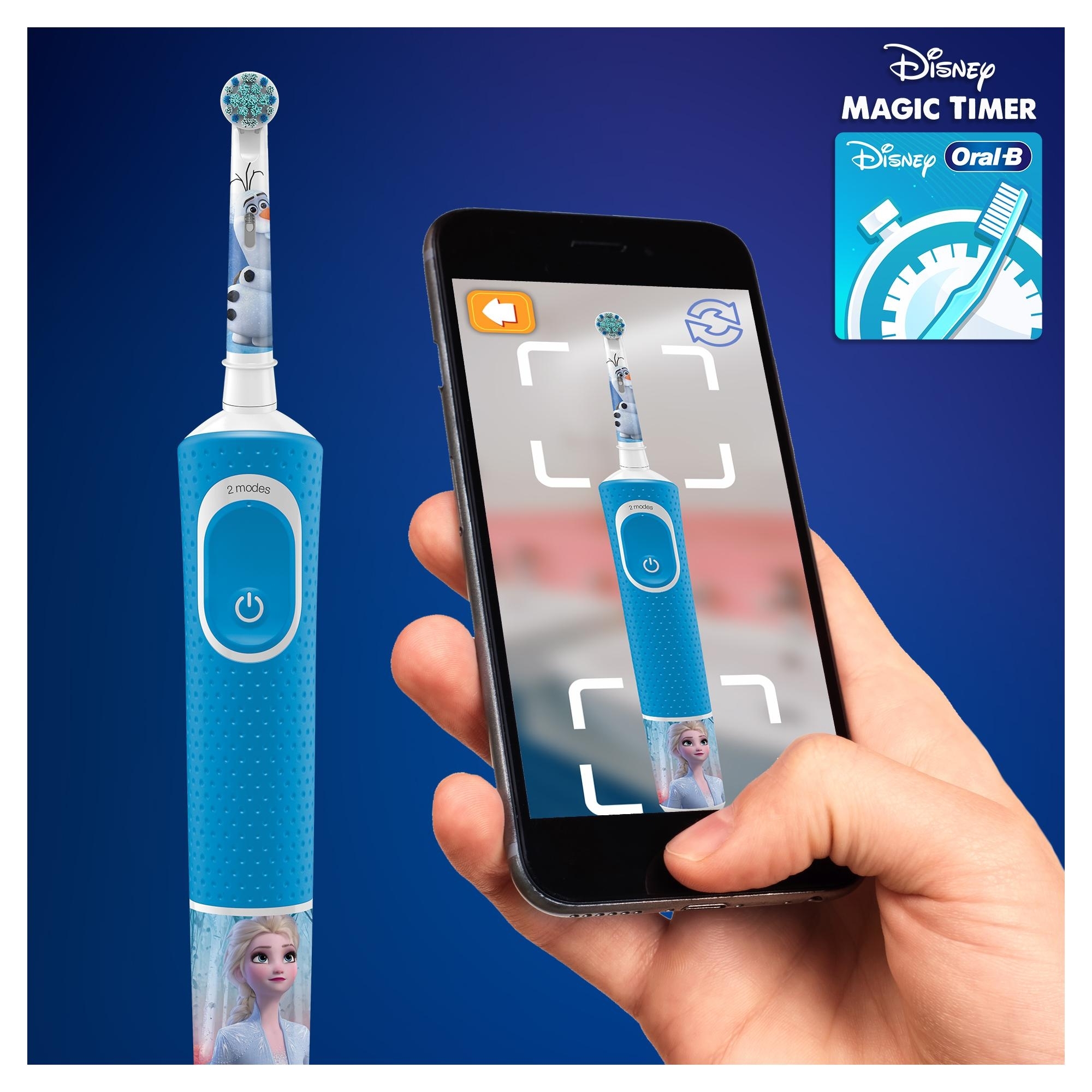 Зубная щетка Oral-B Kids Холодное Сердце 2 электрическая с 3лет 80351763 - фото 14