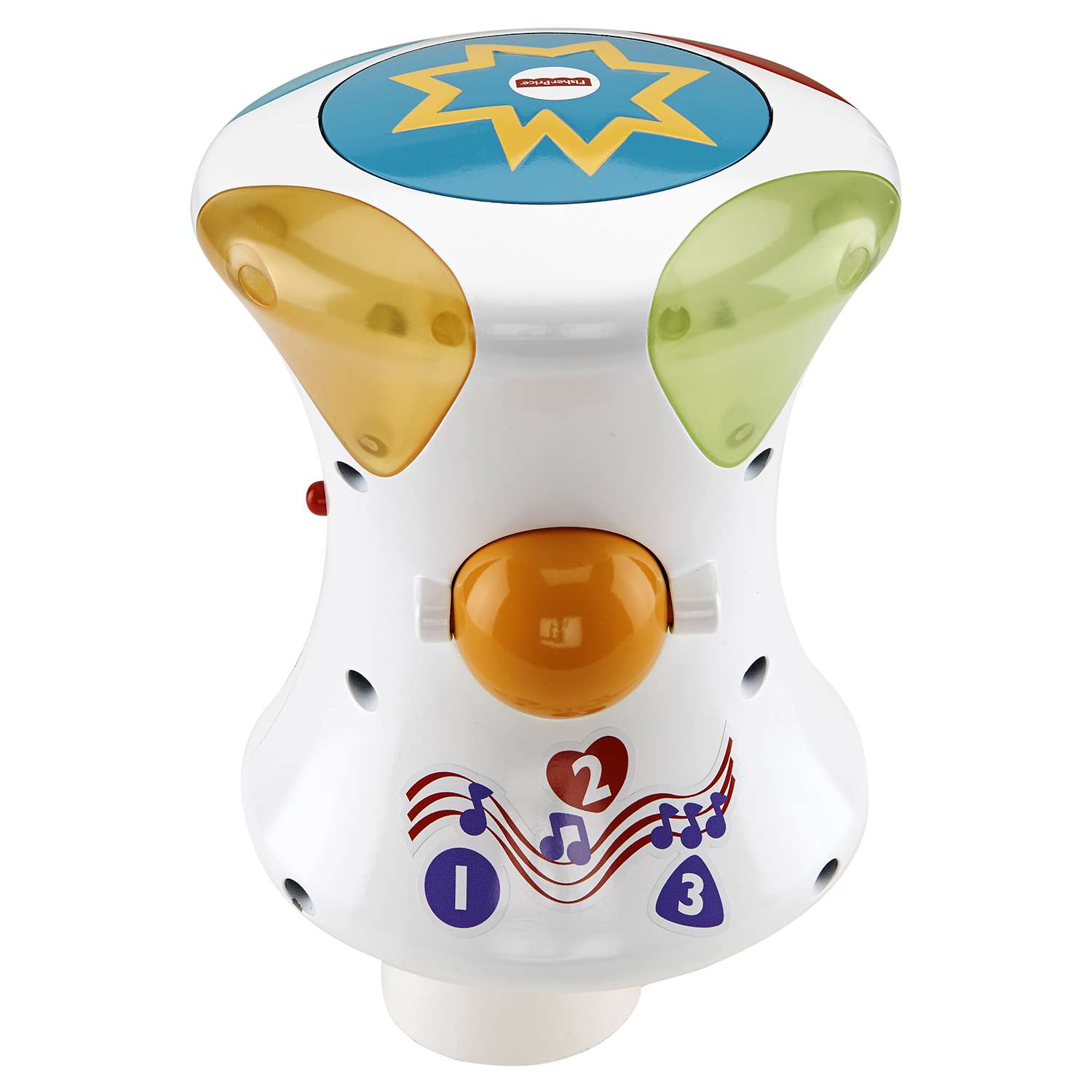 Барабан 2 в 1 Fisher Price музыкальный - фото 4