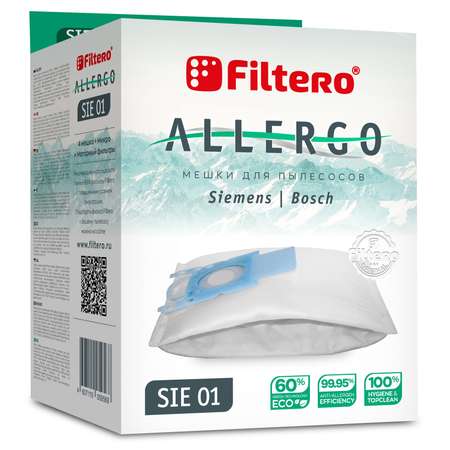 Пылесборники Filtero SIE 01 синтетические Allergo 4 шт