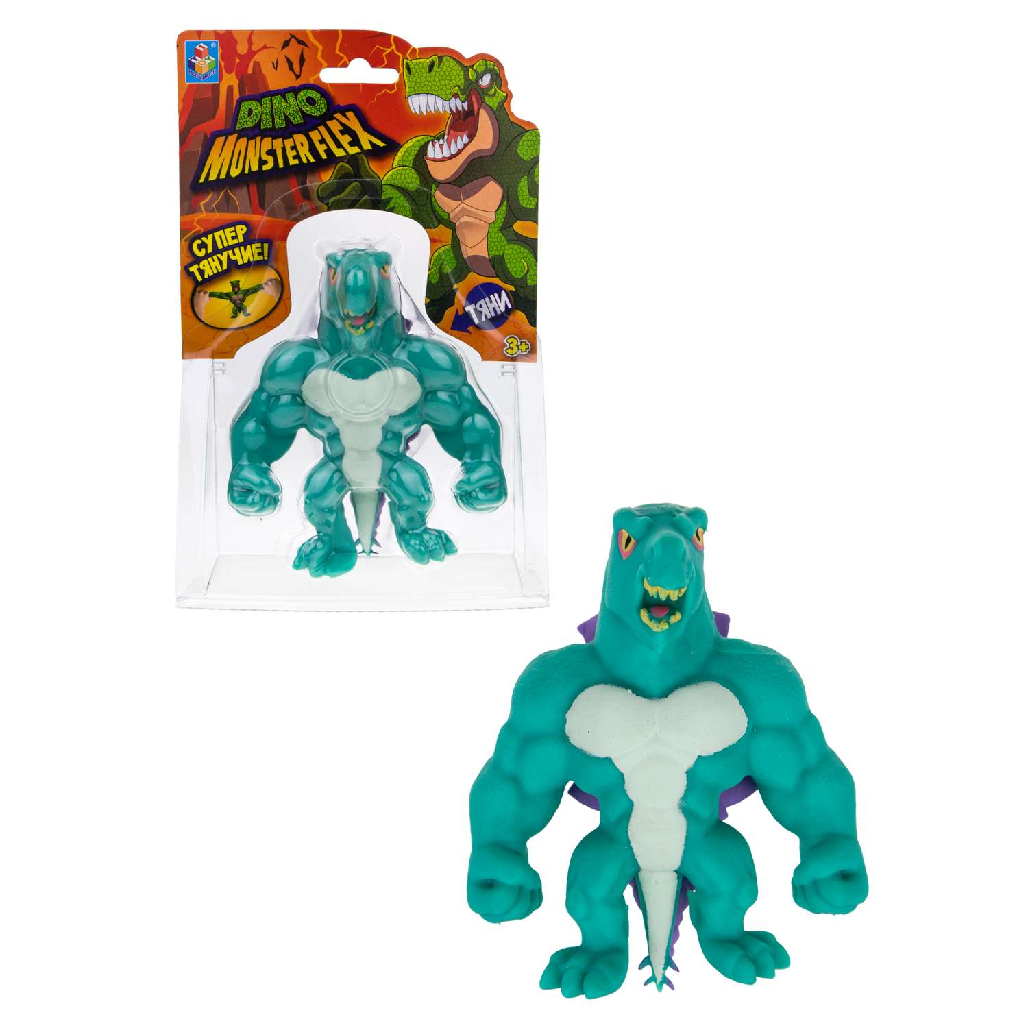 Игрушк-тягун 1Toy Monster Flex Dino Стегозавр Т22691-6 - фото 2