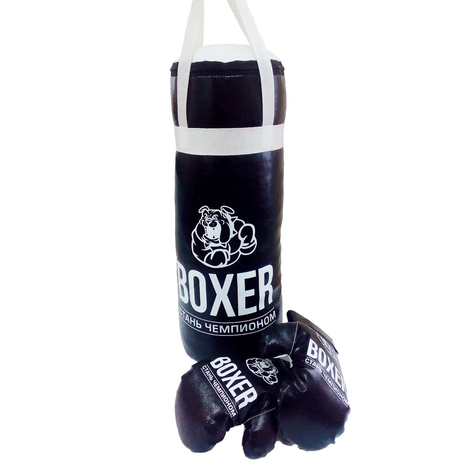 Набор для бокса Мега Тойс перчатки + груша 40 см - фото 1