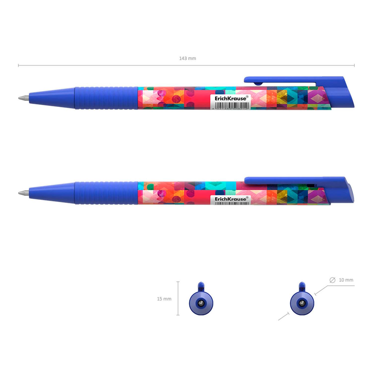 Ручка шариковая ErichKrause ColorTouch Patchwork автоматическая 50821 - фото 4