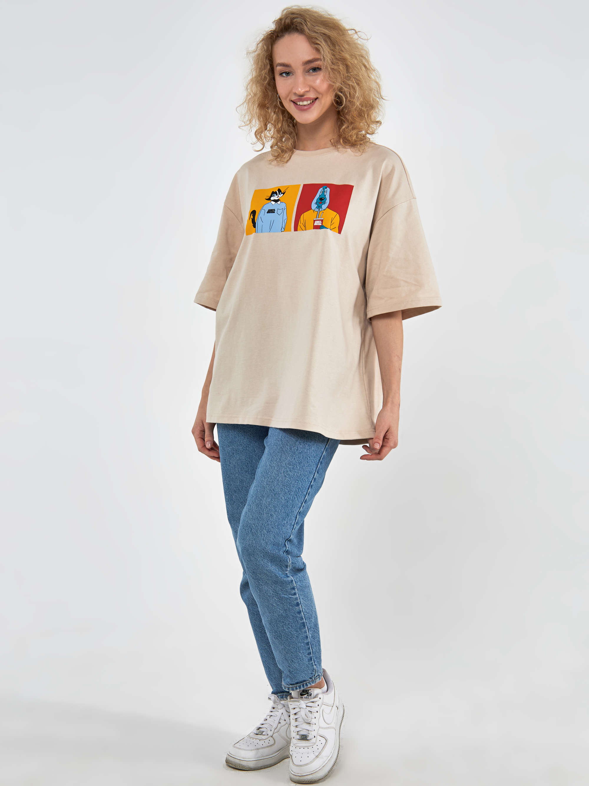 Футболка Союзмультфильм AT-shirt-beige - фото 3