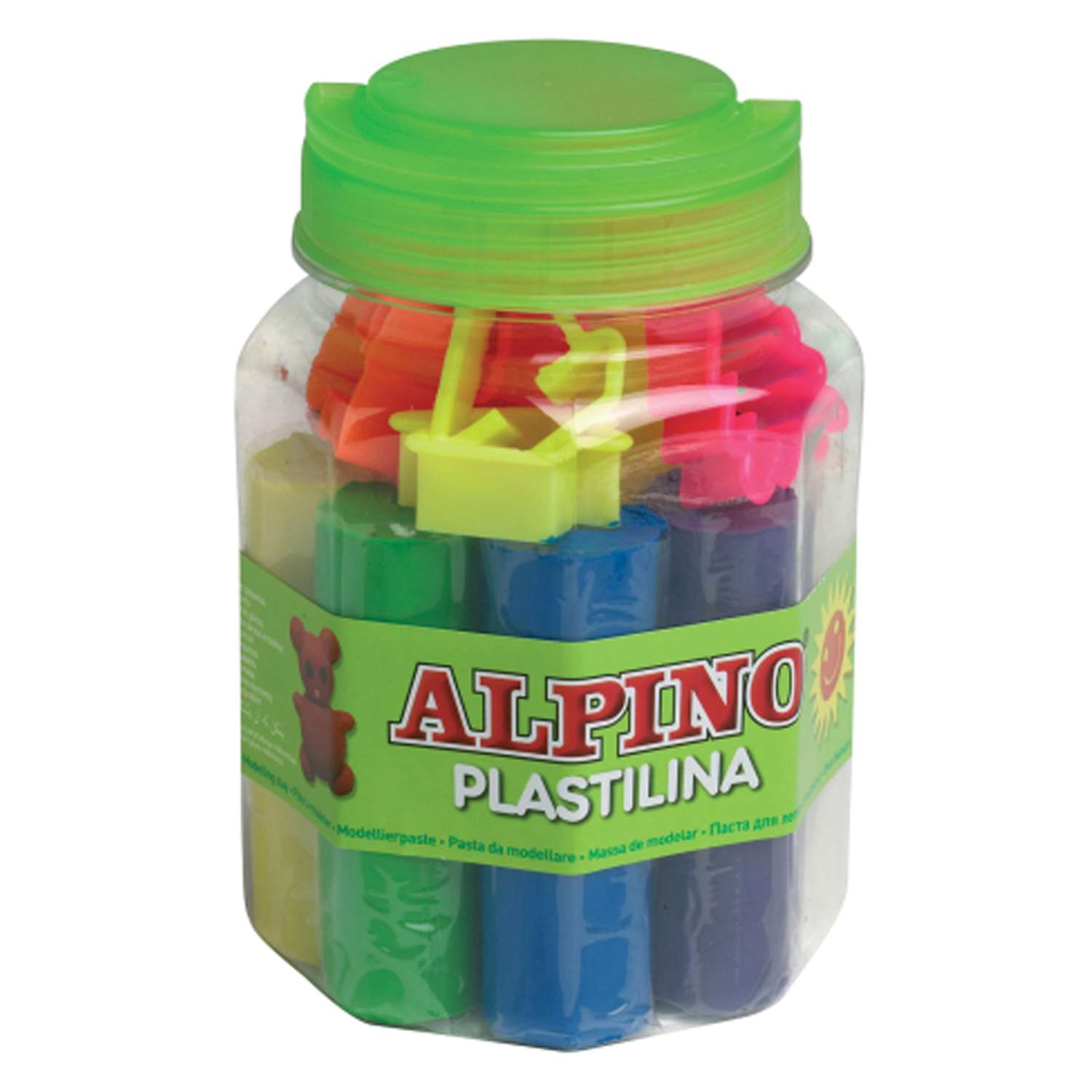 Набор пластилина ALPINO с формами для лепки 8 цв. - фото 1