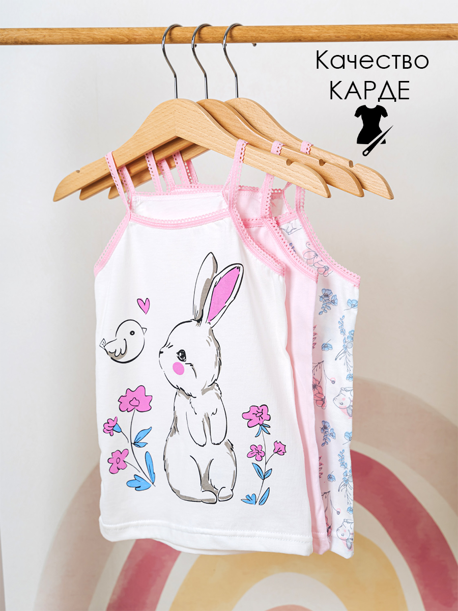 Майка 3 шт Babycollection 356/mkb002/sph/k3/008/p1/W*dмолочный бирюзовый - фото 7