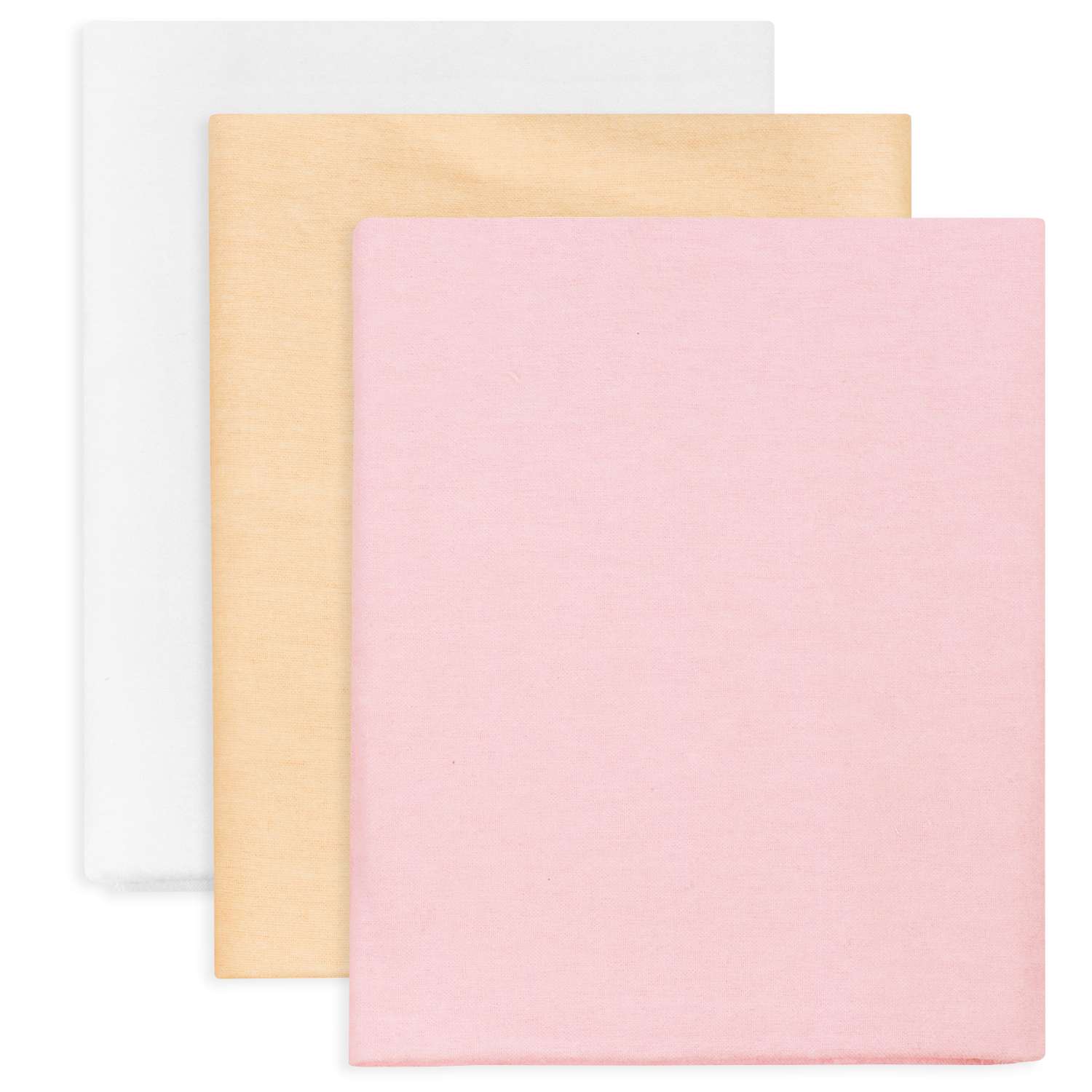 Пеленка фланелевая Чудо-чадо для новорожденных «Трезвучие» розовый/персик/белый 75х120см 3 шт - фото 2