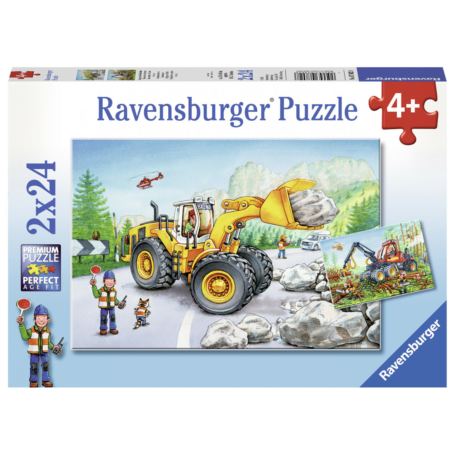 Пазл Ravensburger Землекопы 24элемента*2шт 07802 - фото 1