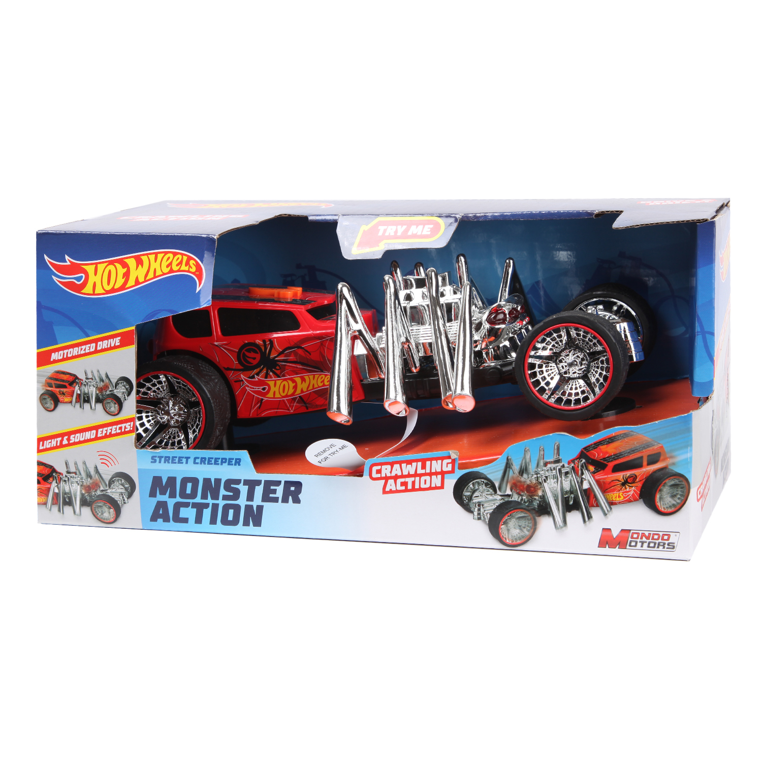 Машина Hot Wheels Monster Action Street Creeper 51203 купить по цене 499 ₽  в интернет-магазине Детский мир