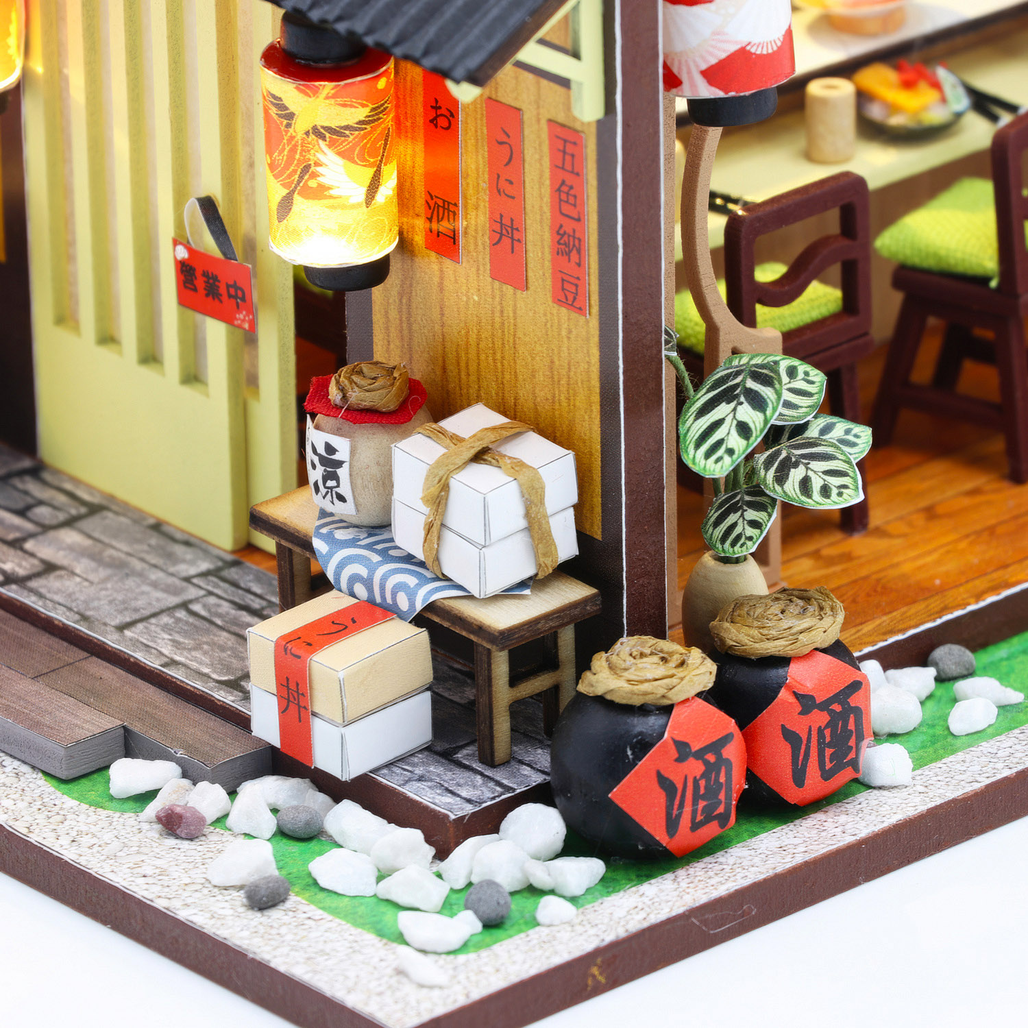 Интерьерный конструктор HitToy Румбокс Японское кафе с куполом и подсветкой M2011 - фото 7