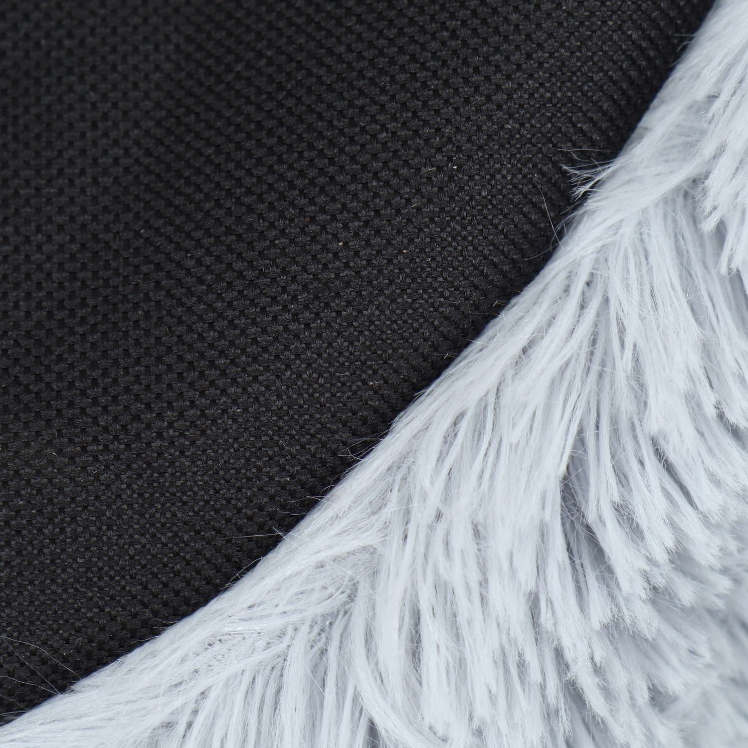 Лежак Пижон с подушкой мех сатин периотек 40х40х16 см серый - фото 9