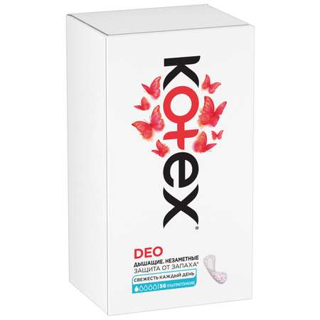 Ежедневные прокладки Kotex Ультратонкие Deo, 56шт.