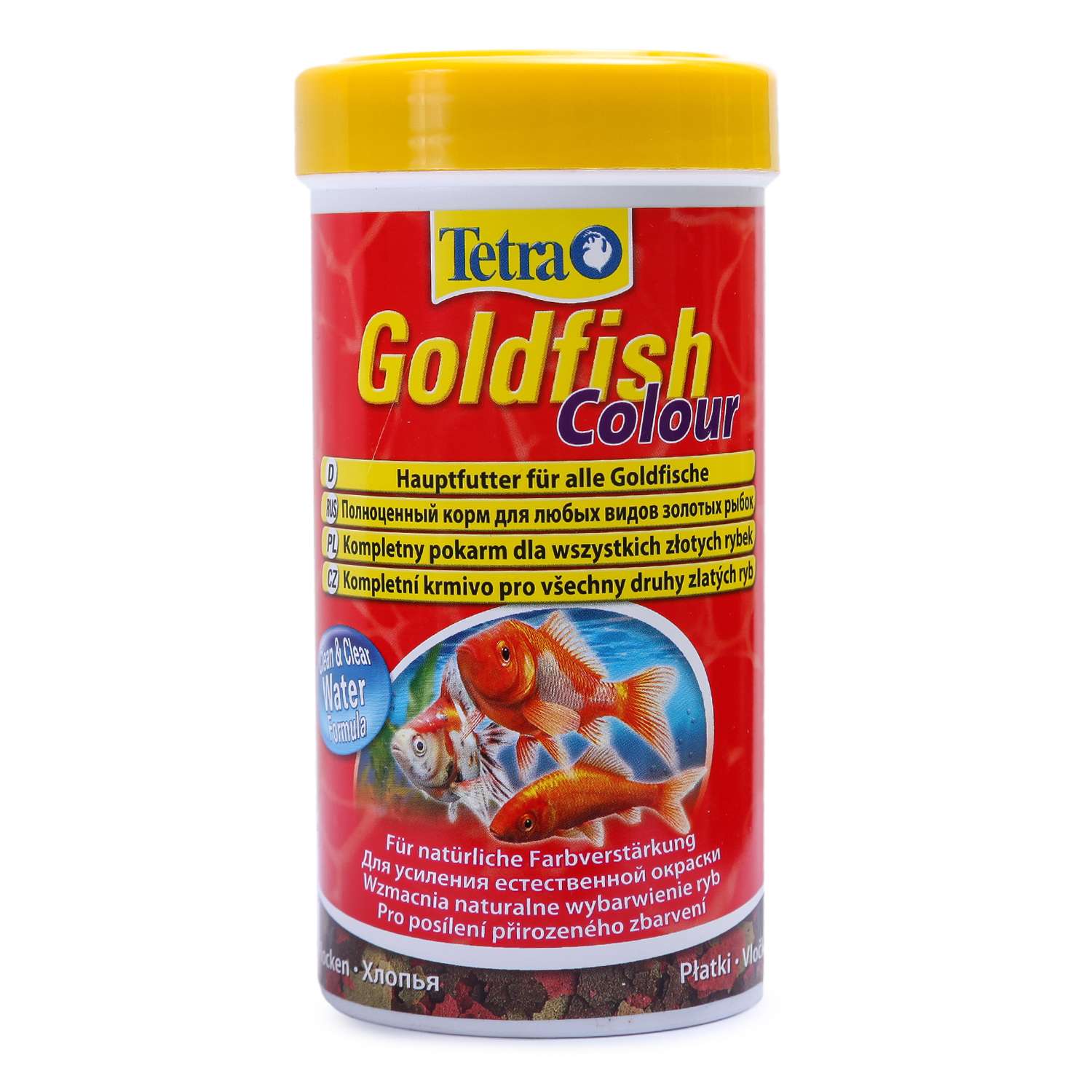Корм для рыб Tetra Goldfish Colour золотых для улучшения окраса Хлопья 250мл - фото 1