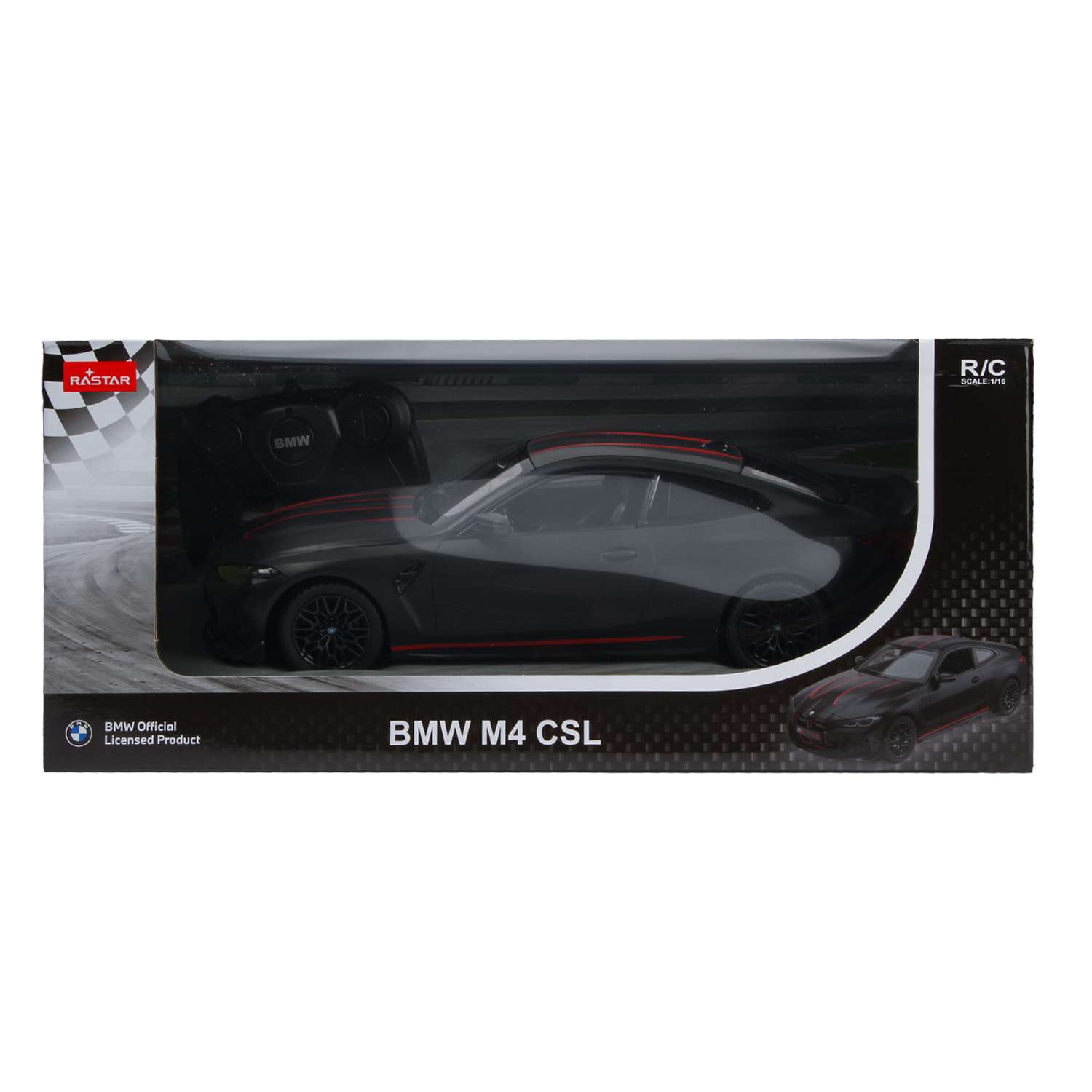 Машина Rastar 1:16 Р/У BMW M4 CSL Черная 94500 - фото 2