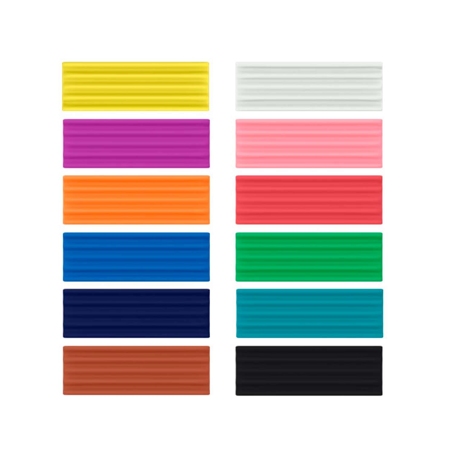 Классический пластилин ArtBerry 12цветов со стеком 216г 58531 - фото 1