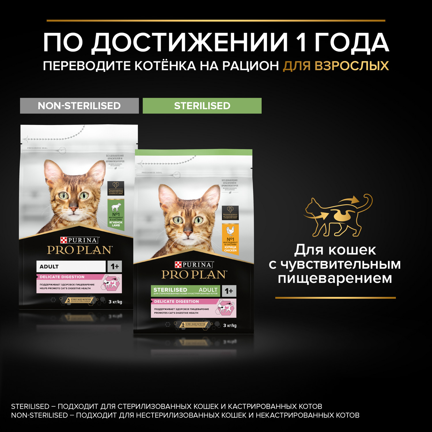 Корм сухой для котят PRO PLAN 1.5кг с индейкой при чувствительном пищеварении - фото 11