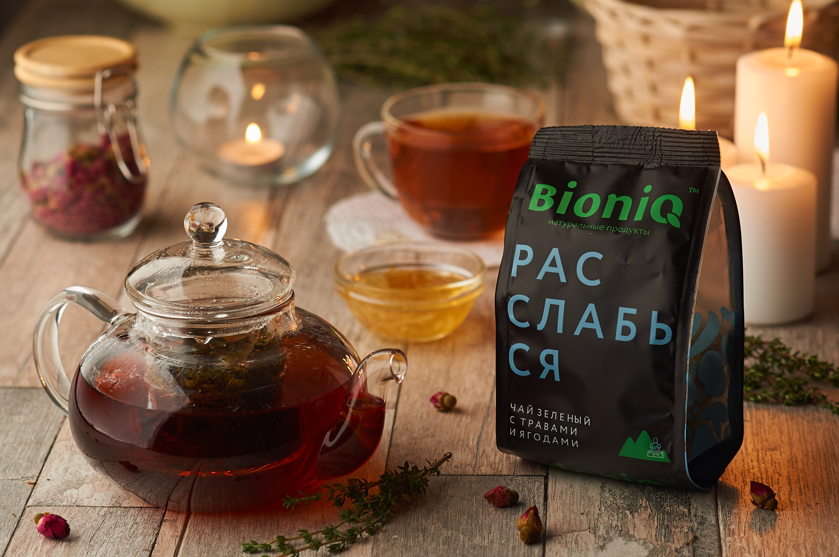 Чай зеленый Bioniq Расслабься с ягодами и травами 50 гр - фото 3