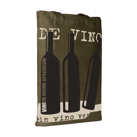 Сумка-шоппер Bruno Visconti In Vino Veritas хаки 35х47 см с карманом