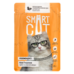 Влажный корм для кошек Smart cat 0.085 кг курица (для домашних, полнорационный)