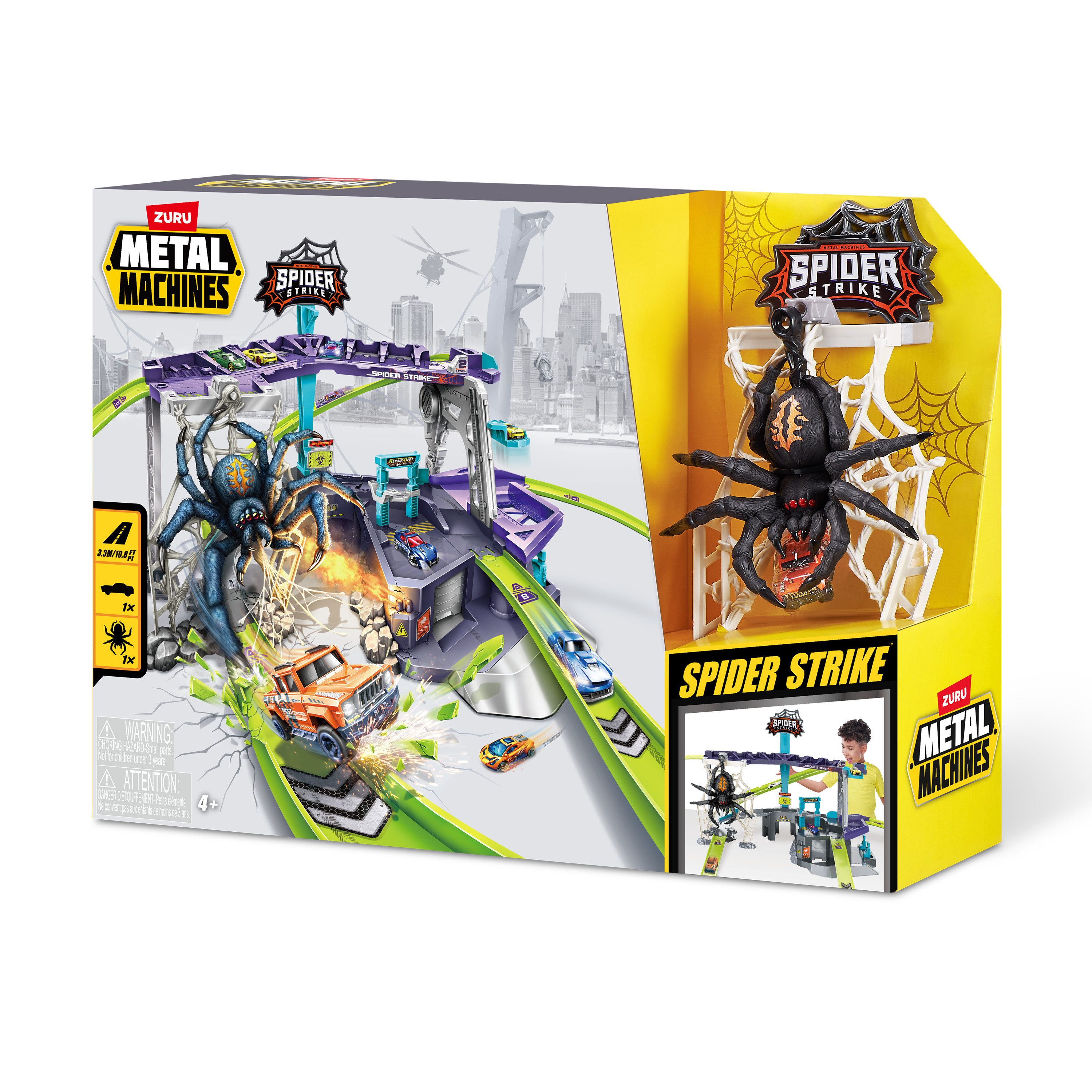 Трек Metal Machines Spider Strike с лифтом, многоуровневый 6725 - фото 12