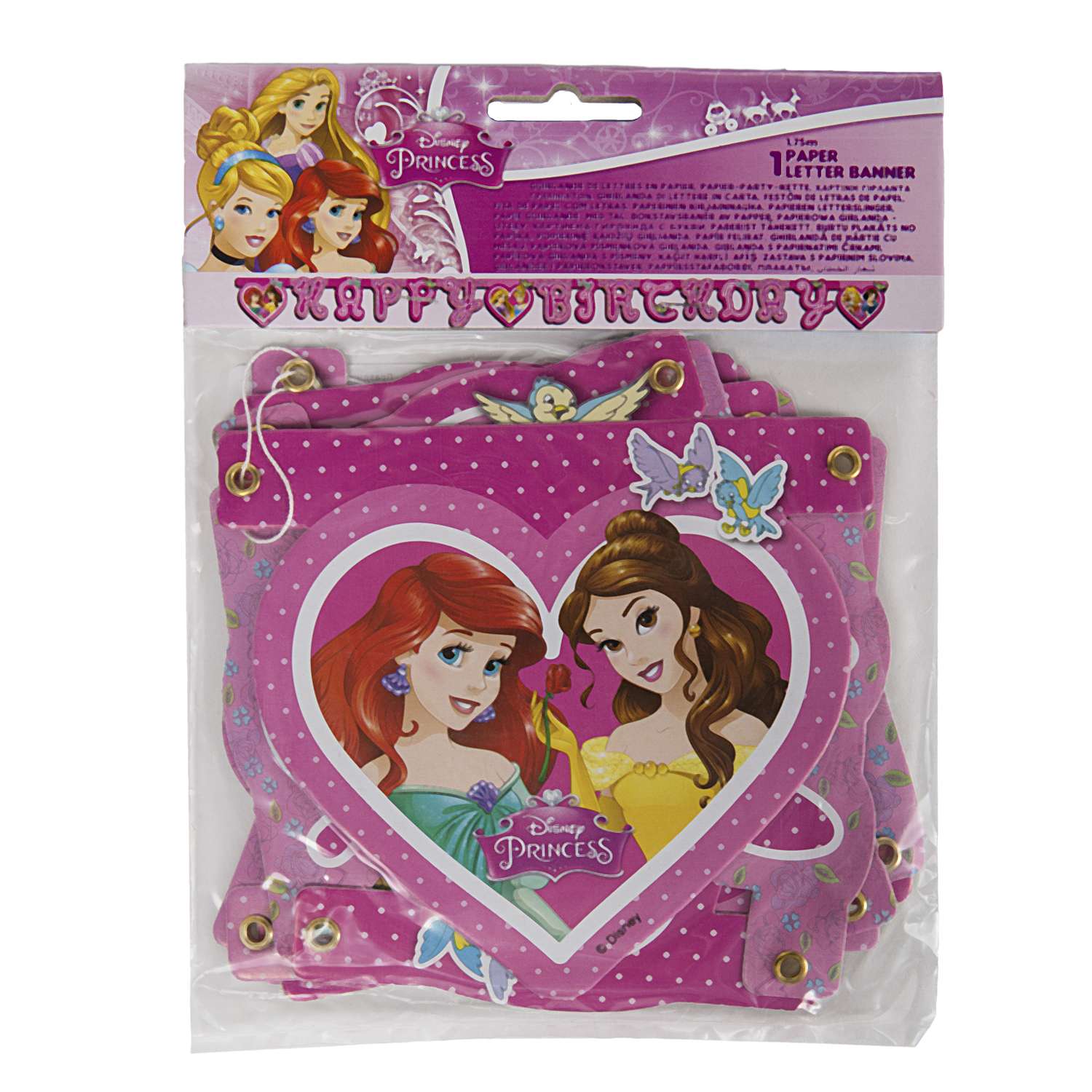 Гирлянда Disney Princess Happy Birthday - фото 3