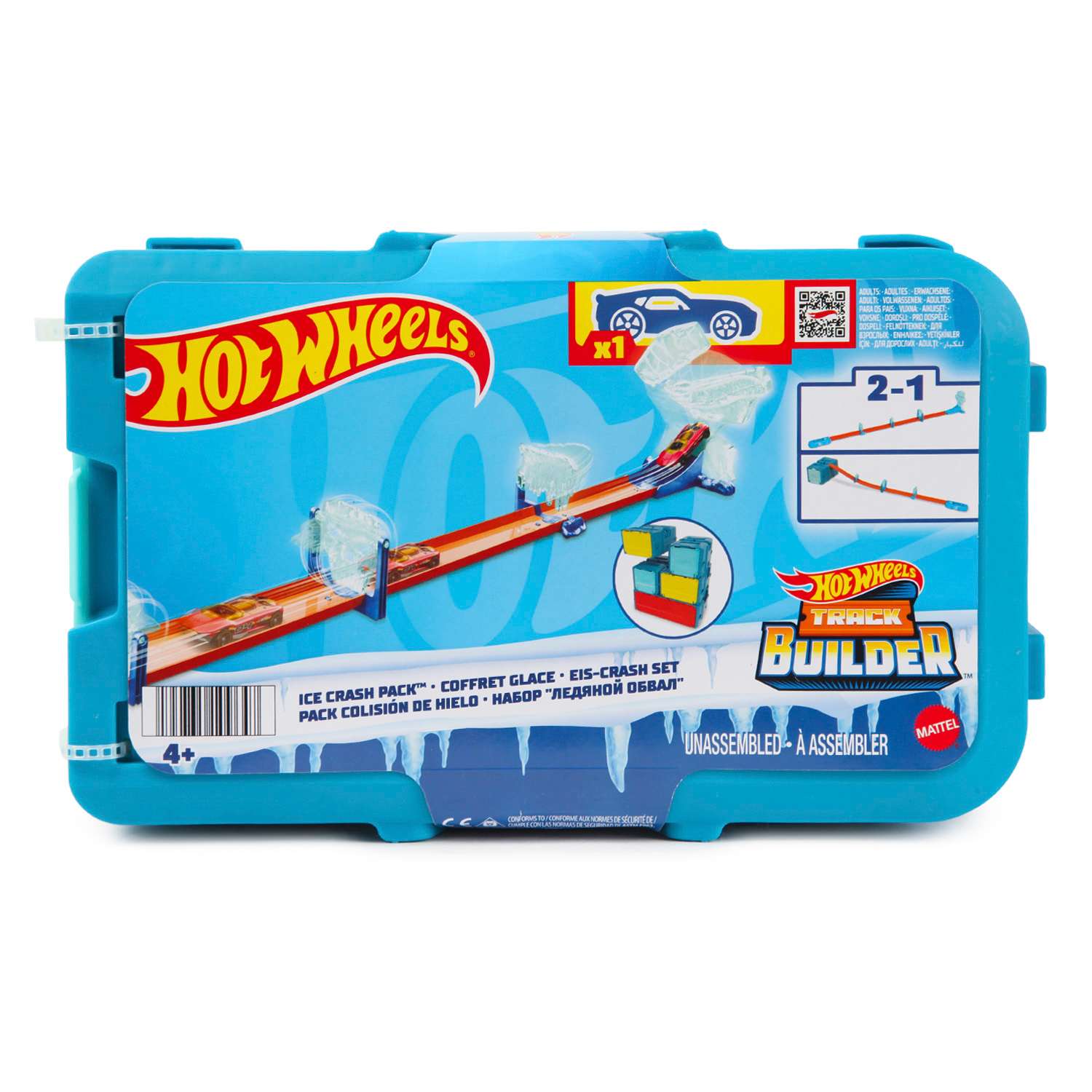 Набор игровой Hot Wheels Track Builder Стартовый набор в чемодане HKX40 HNJ66 - фото 1