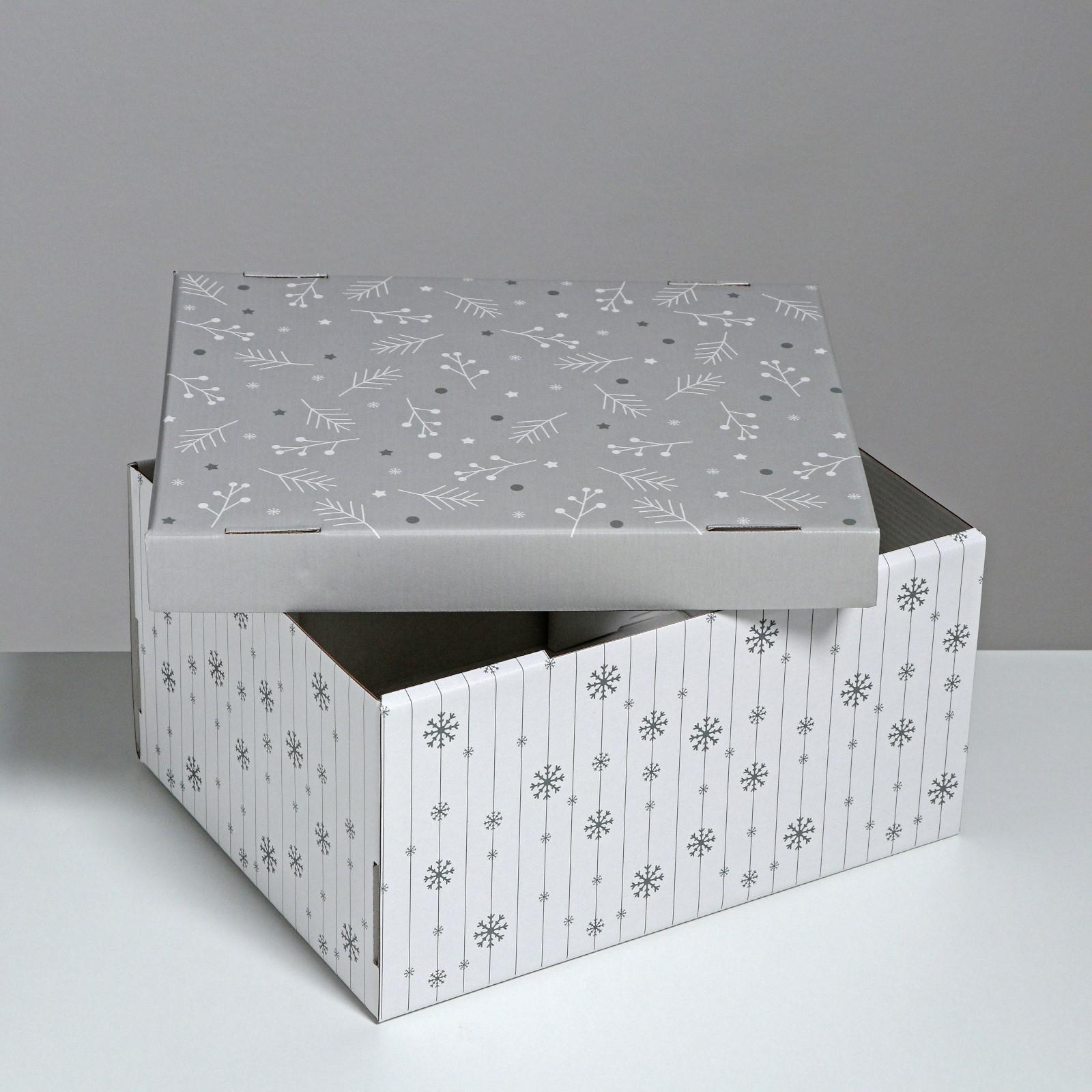 Складная коробка Дарите Счастье «Зимнее утро». 31.2×25.6×16.1 см - фото 2