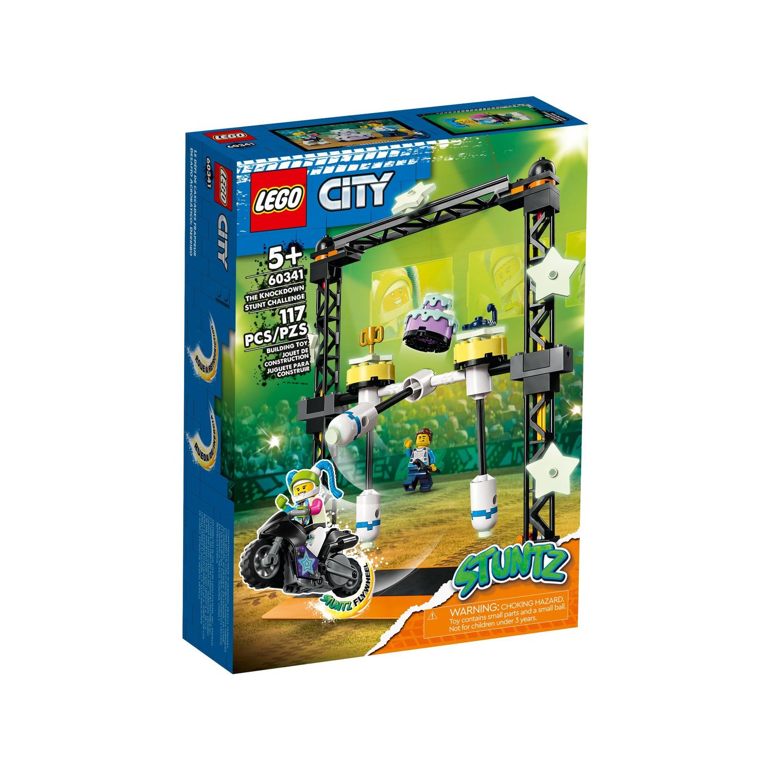 Конструктор LEGO City Трюковое испытание «Нокдаун» 60341