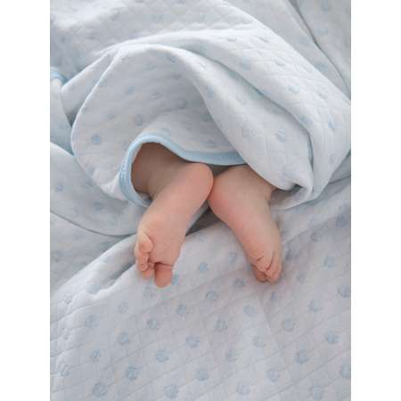 Плед-одеяло Baby Nice 100х140 Сердечки голубой