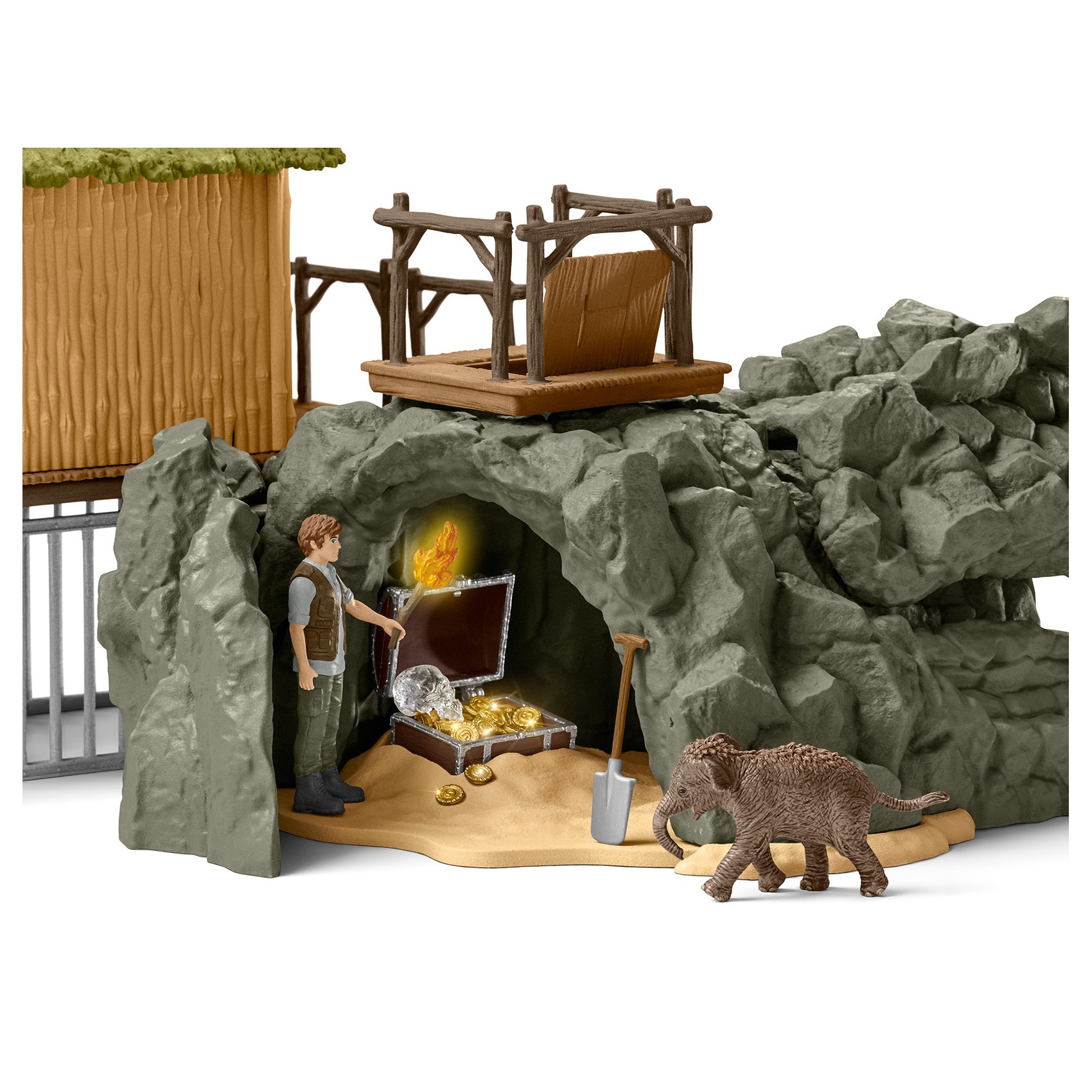 Набор SCHLEICH Исследовательская станция джунглей Крокодил - фото 5