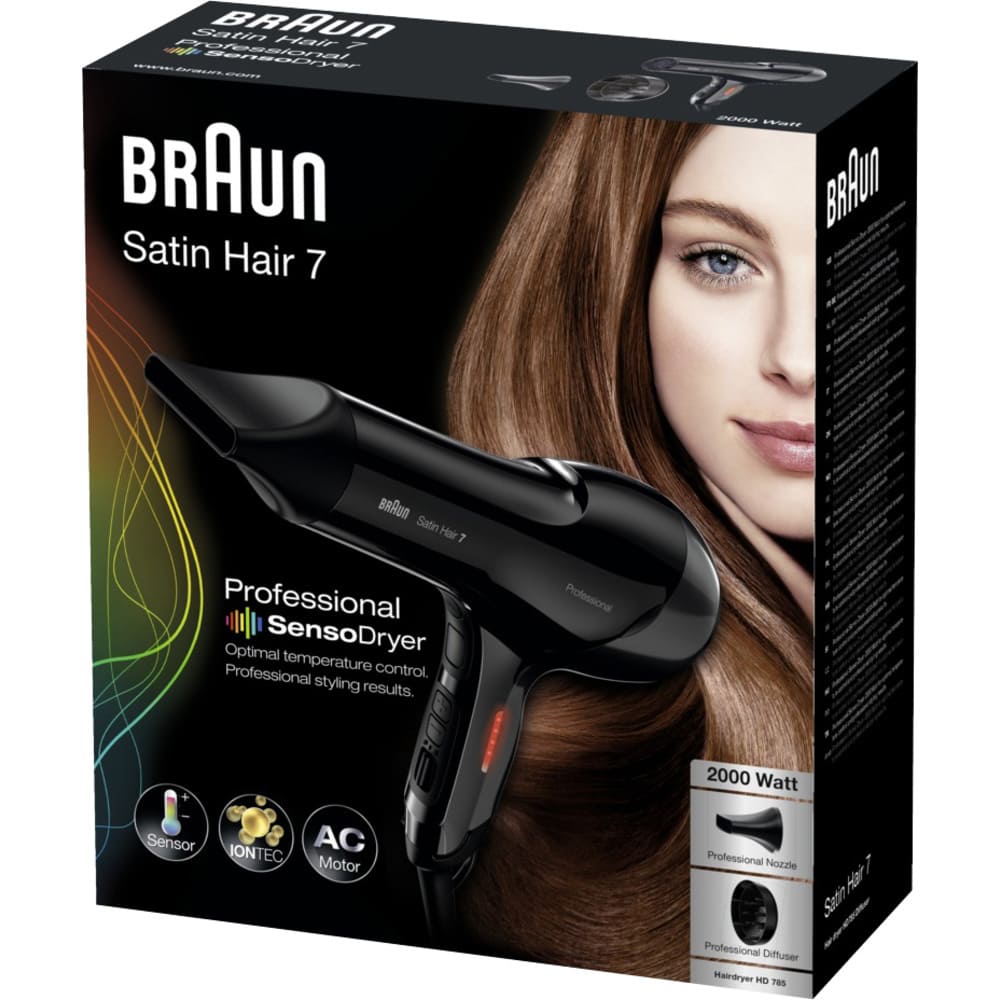 Фен Braun satin hair 7 HD785 sensoDryer diffuser - фото 5