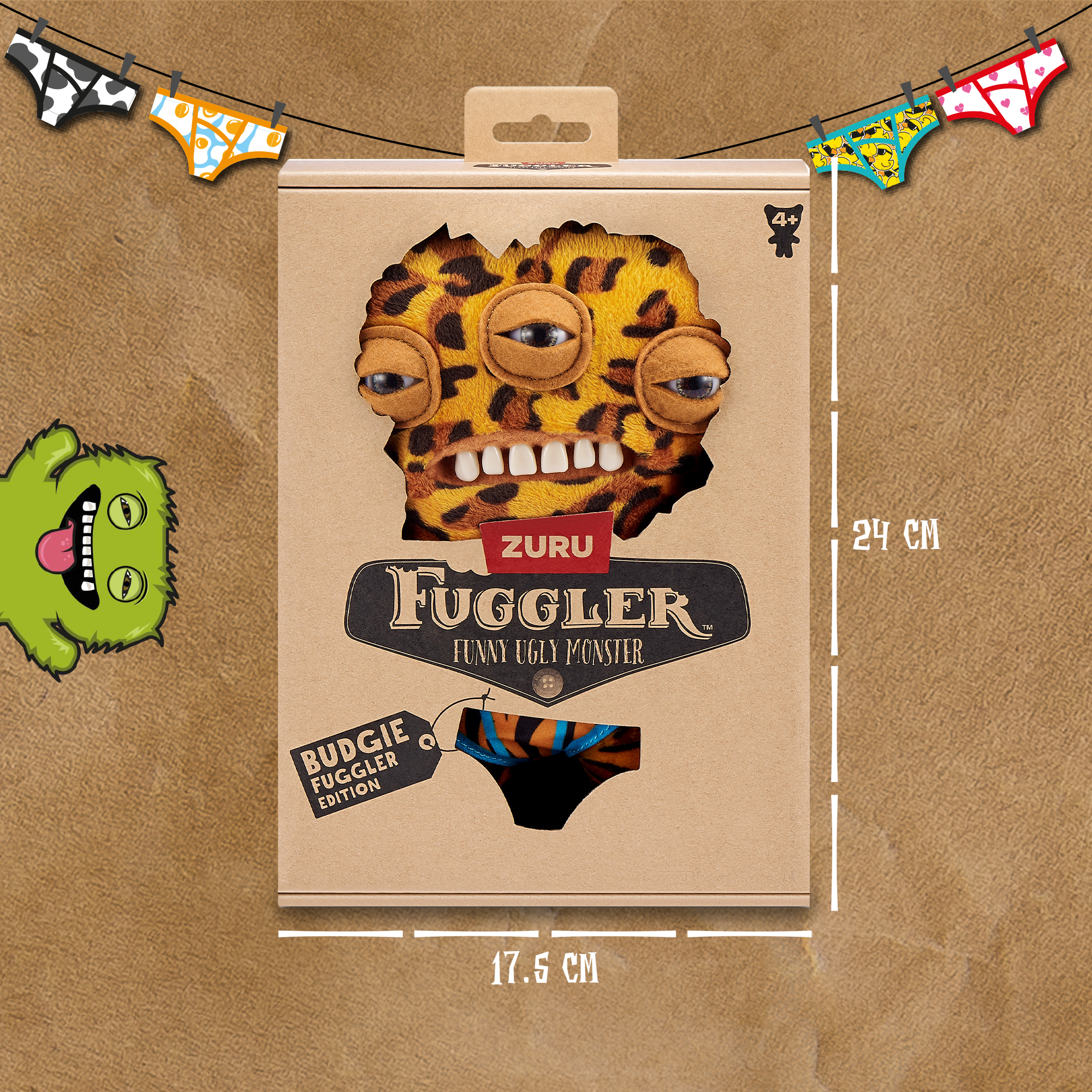 Игрушка мягкая FUGGLER Series 1 Annoyed alien leopard 15723L - фото 3