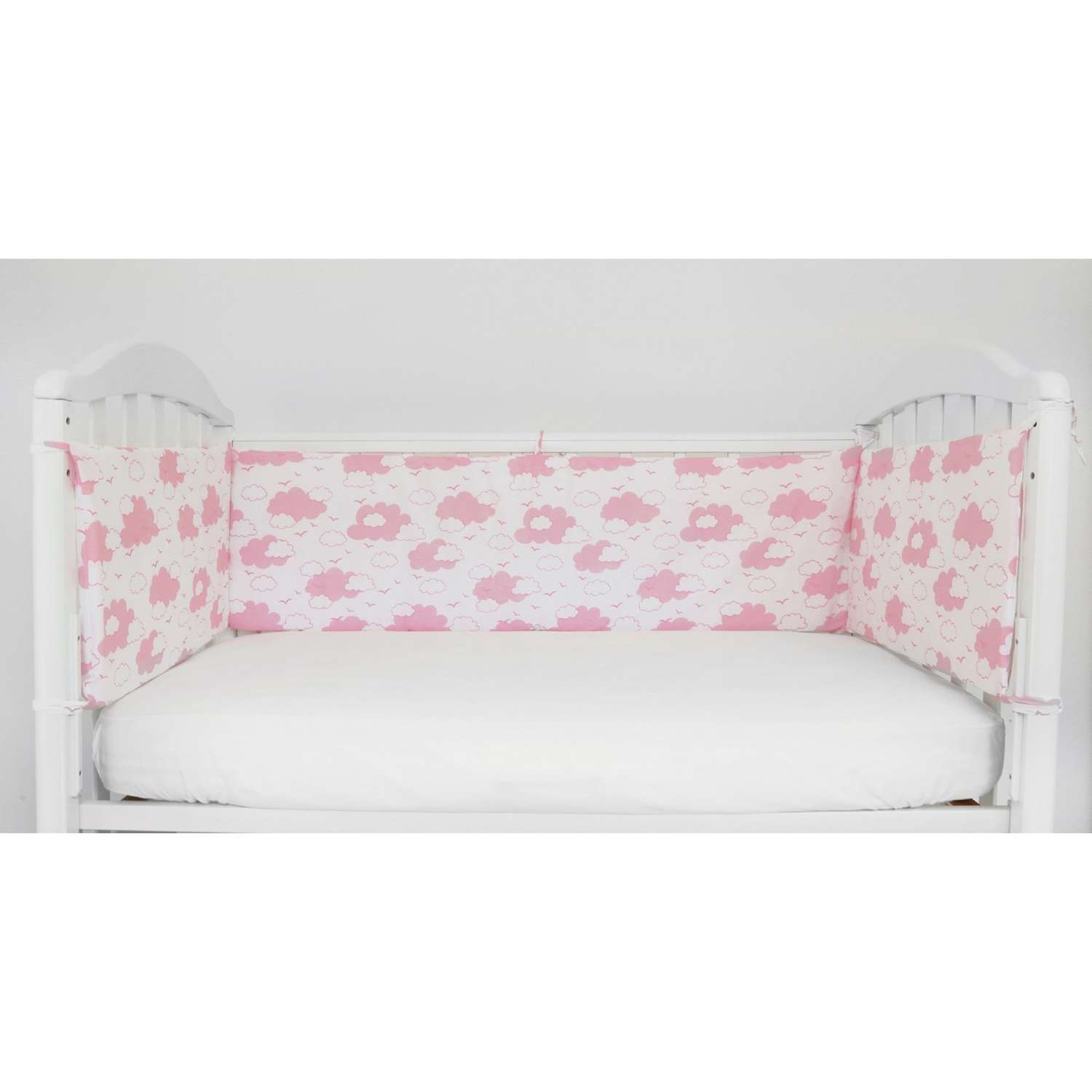 Борт в кроватку Споки Ноки Облака Розовый DMS211/6RO - фото 6