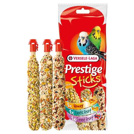 Лакомство для волнистых попугаев Versele-Laga Prestige Палочки микс с медом фруктами и ягодами 30г 3шт