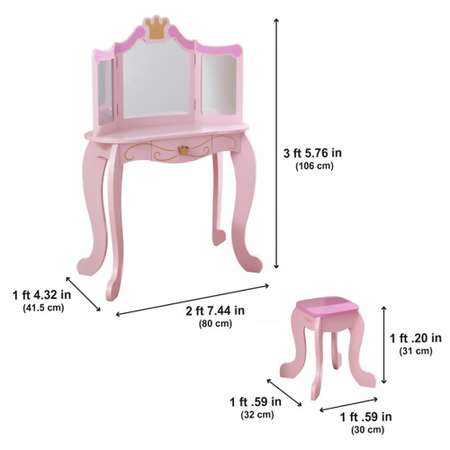 Столик туалетный KidKraft Принцесса 76123_KE