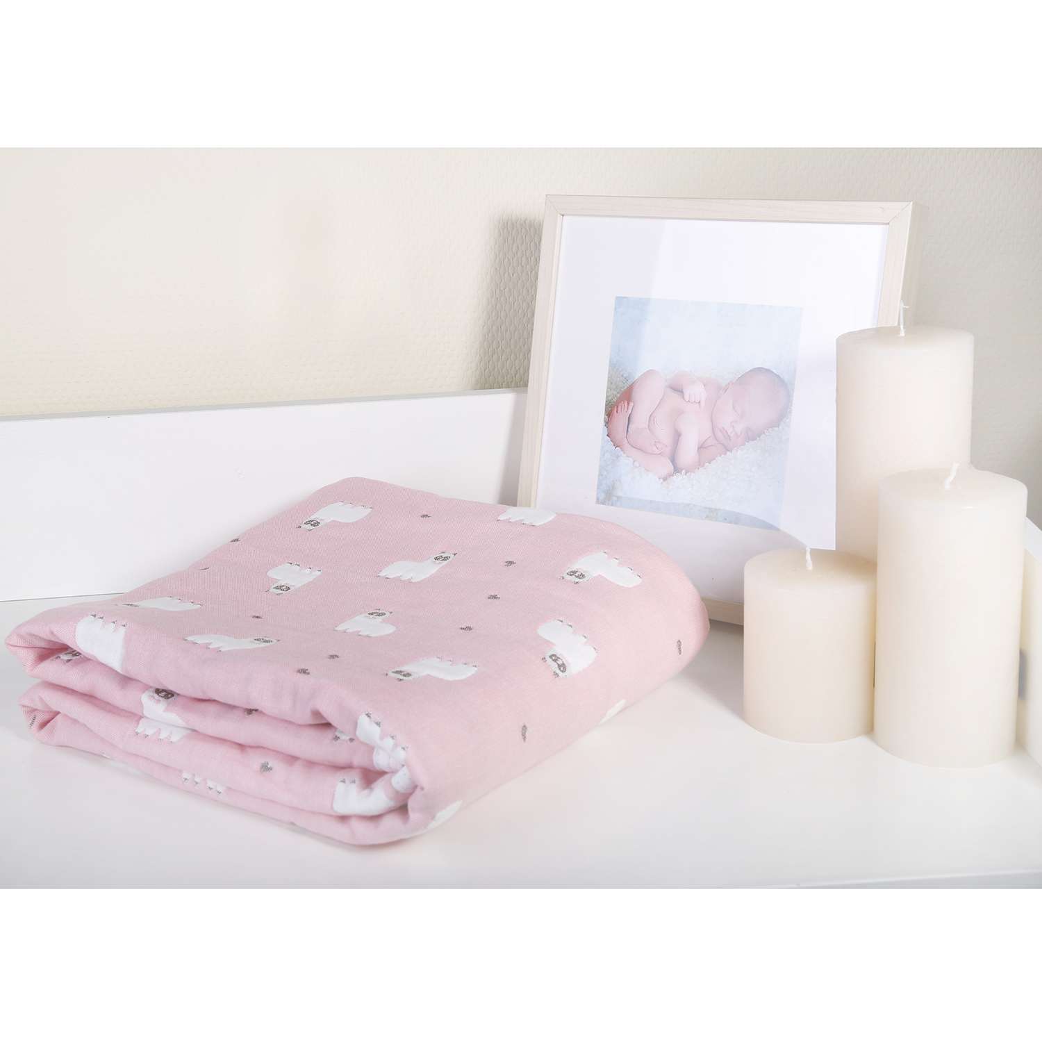 Одеяло BabyEdel Малыш Лама Розовое 23133 - фото 4