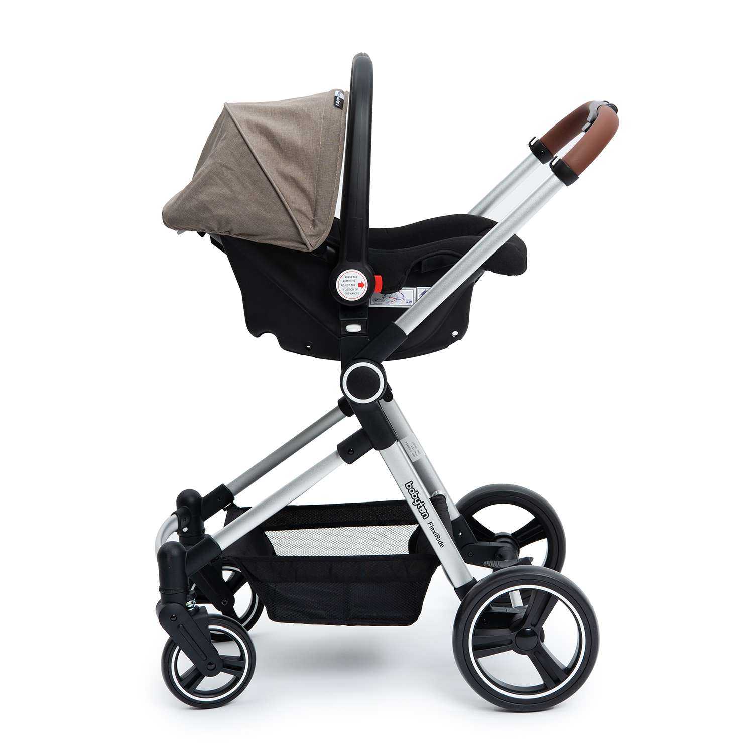 Коляска 3в1 Babyton Flexi Ride Black-Beige - фото 31