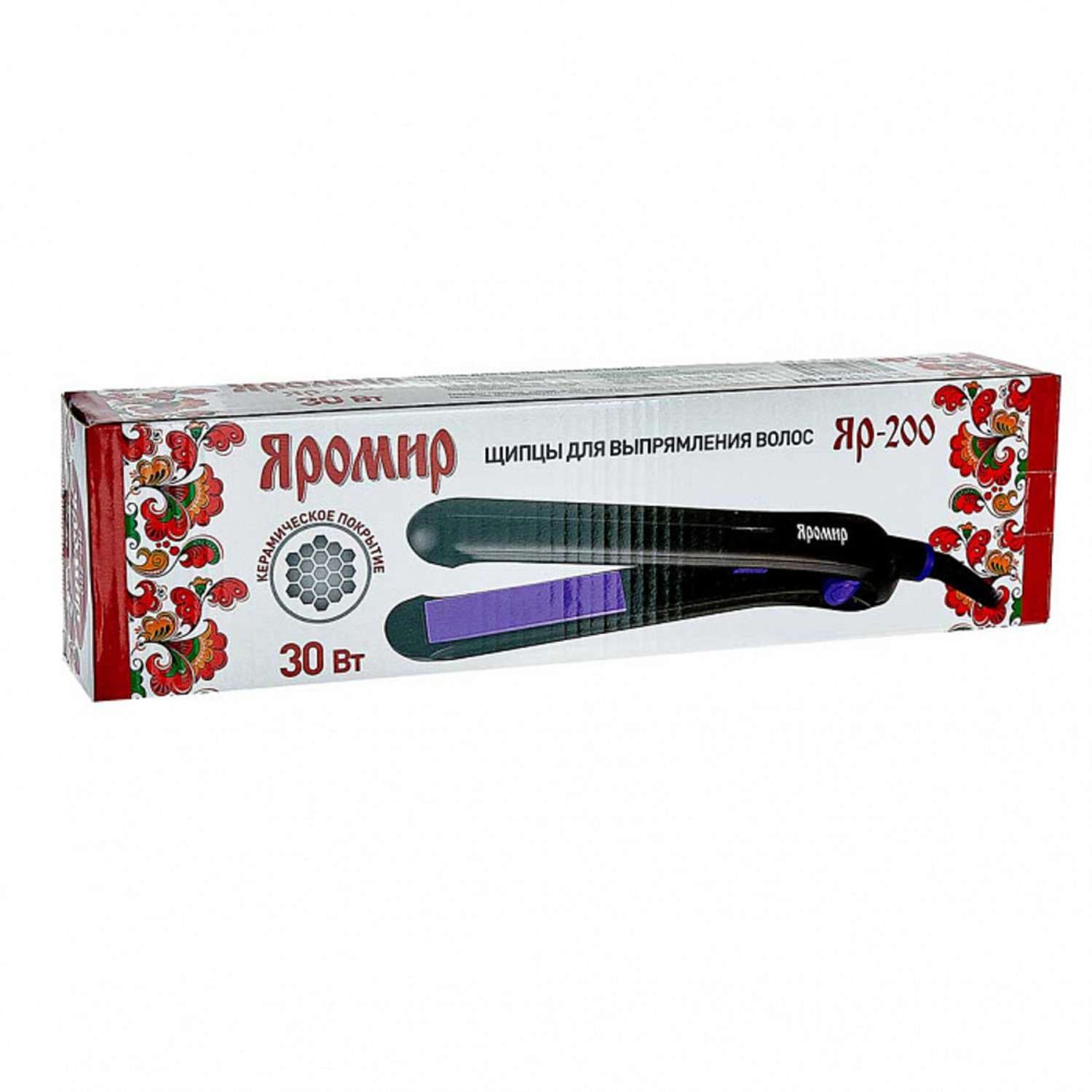 Щипцы для выпрямления волос Яромир ЯР-200 черный с фиолетовым - фото 6