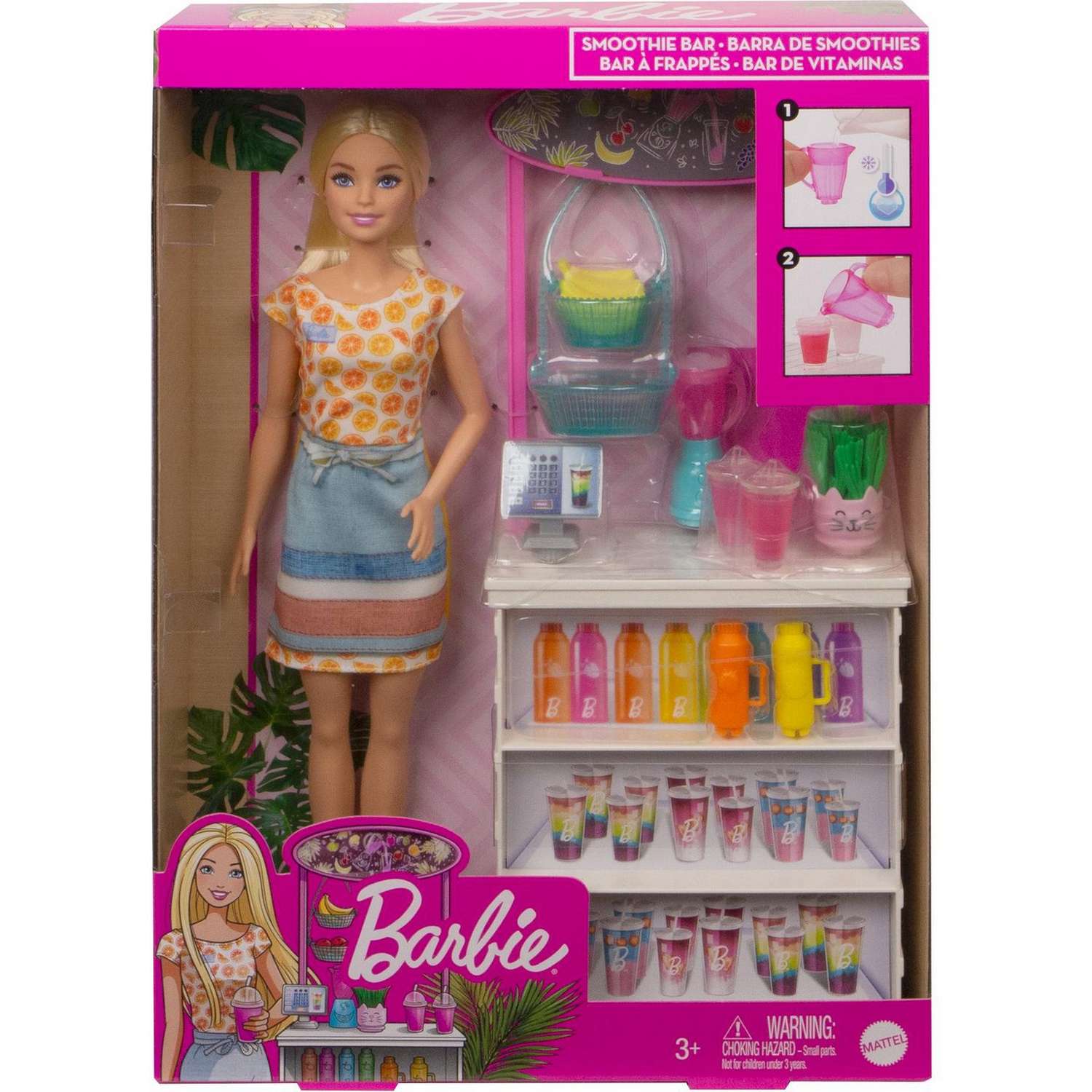 Набор игровой Barbie Смузи-бар GRN75 GRN75 - фото 2