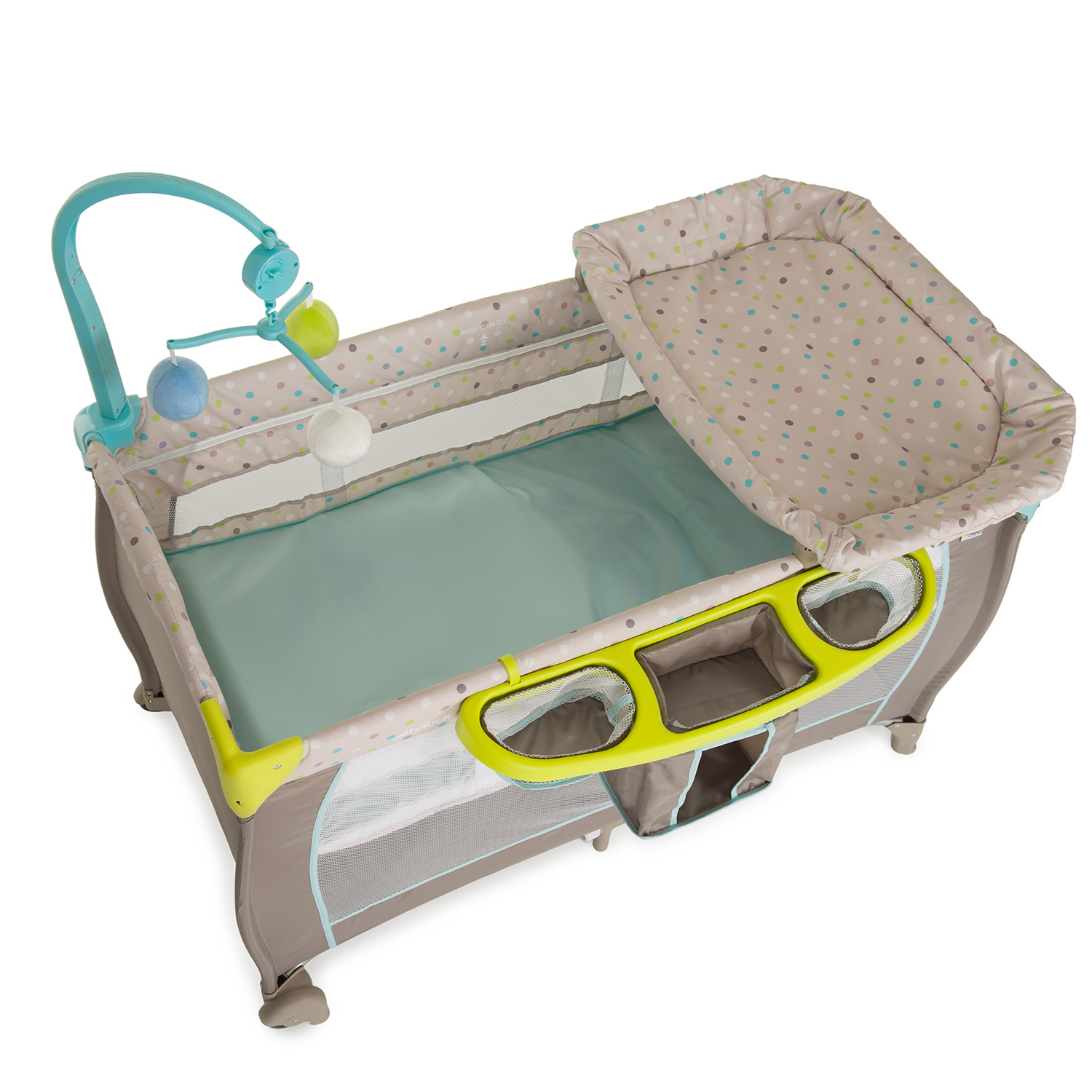 Манеж Hauck Baby Center Multi Dots Sand 607589 - фото 2