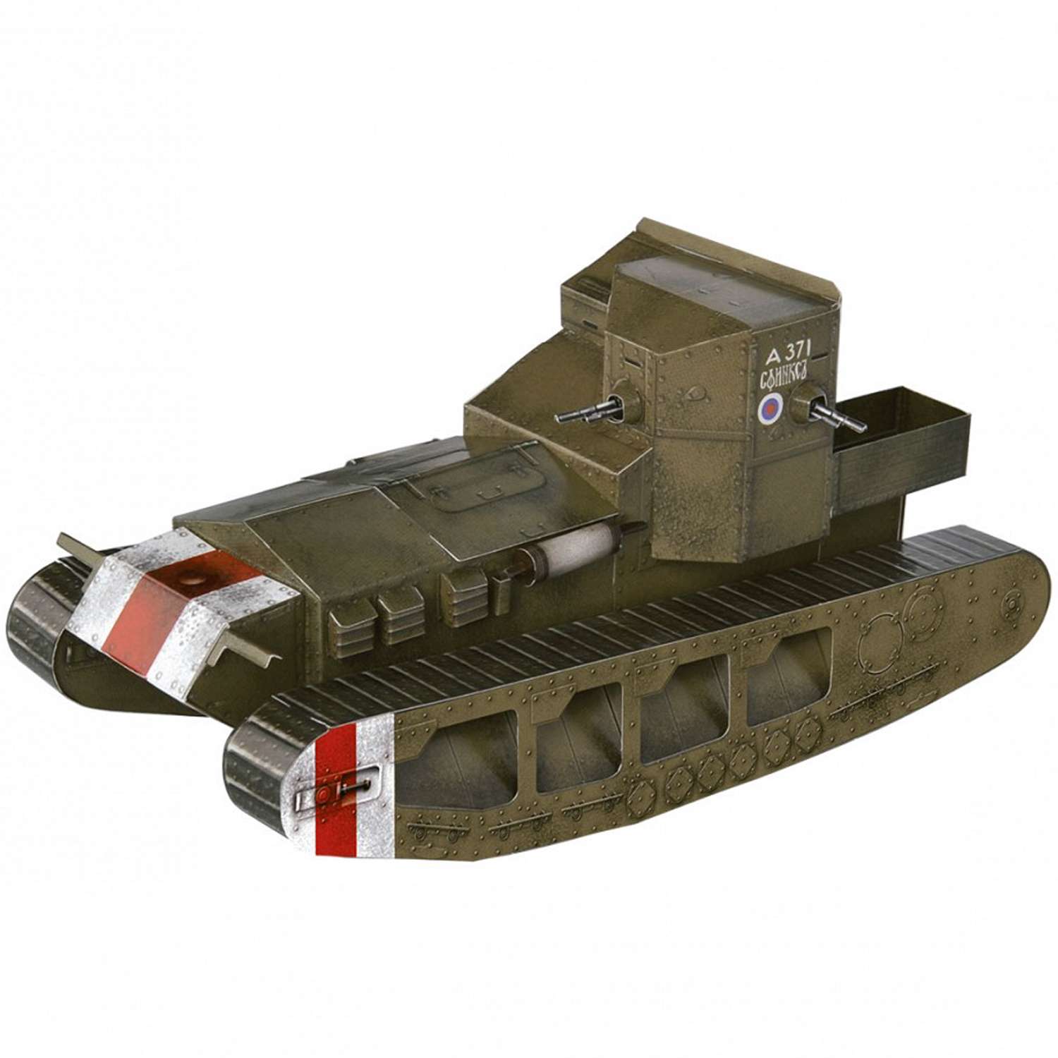 Сборная модель Умная бумага Бронетехника Средний танк Mk A WHIPPET 252-01 252-01 - фото 1