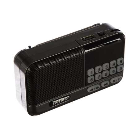 Радиоприемник Perfeo цифровой ASPEN FM 87.5-108МГц MP3 питание USB или 18650 черный i20BK