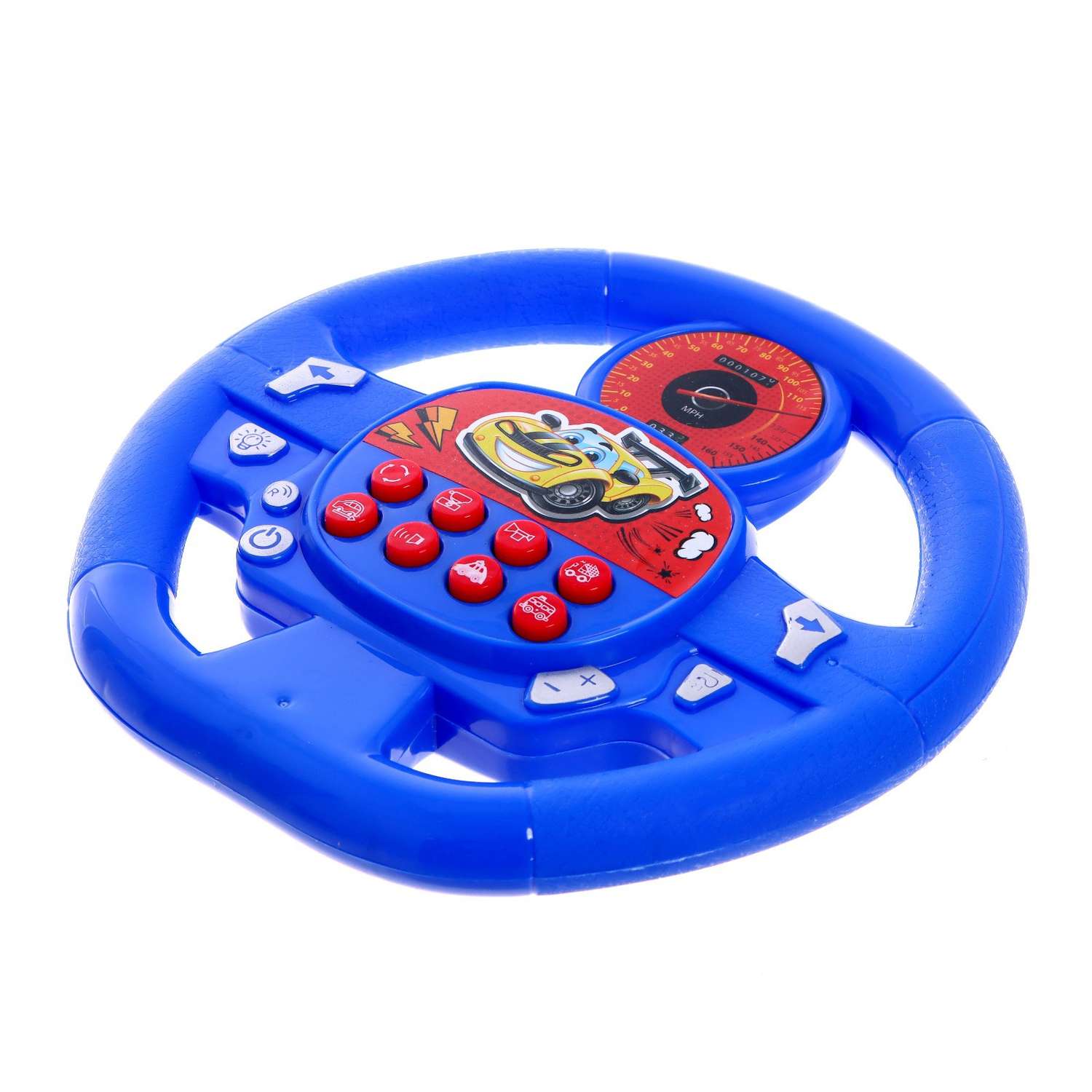 Музыкальная игрушка Zabiaka «Суперруль» звуковые эффекты работает от батареек цвет синий - фото 1