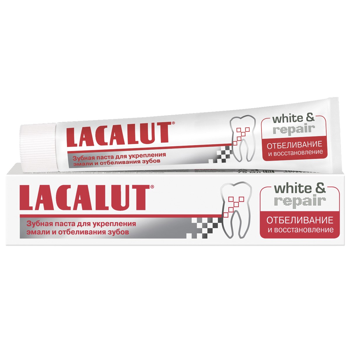 Зубная паста Lacalut White and Repair 75 мл - фото 1