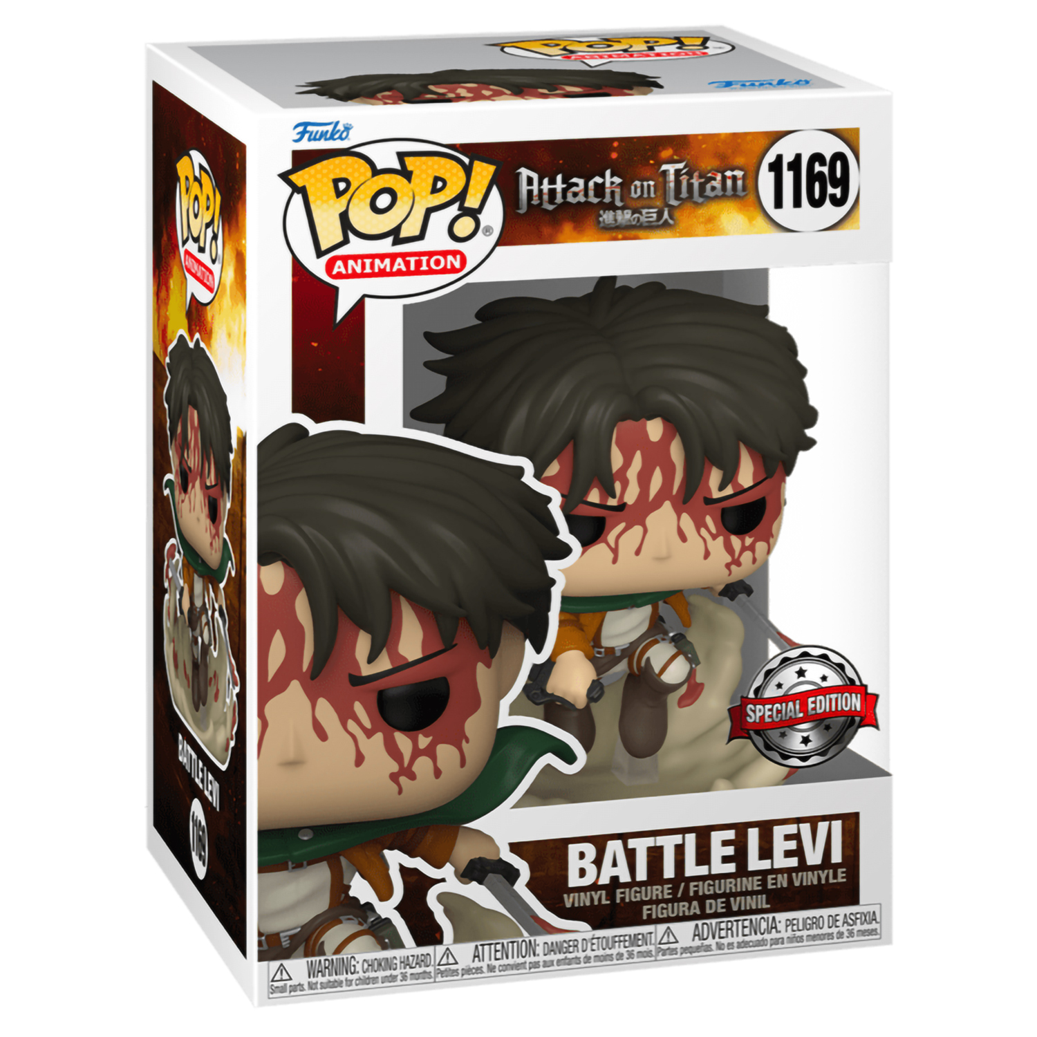 Фигурка Funko POP! Леви Аккерман Attack on Titan Battle Levi из аниме Атака  Титанов купить по цене 3999 ₽ в интернет-магазине Детский мир